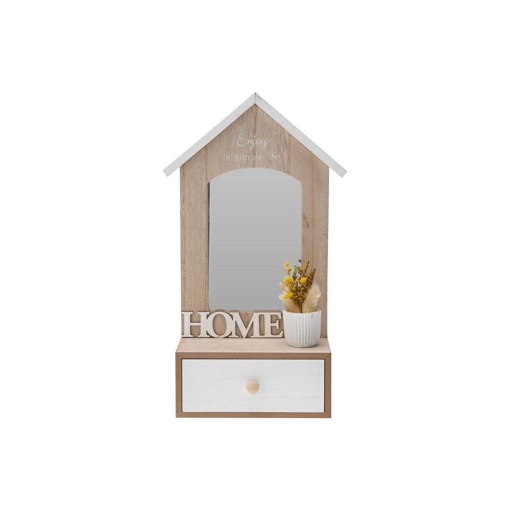 MOBILETTO LEGNO FIORI 17X30CM